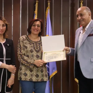 لقطات من ورشة عمل ” مهارات الاتيكيت والبروتوكول ” لطلاب المعهد من قسم العلاقات العامة