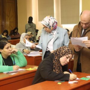 تفقد قيادات معهد الإسكندرية العالي للإعلام امتحانات نهاية الفصل الدراسي الأول