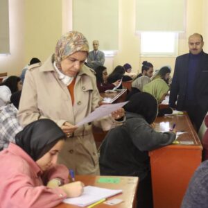 تفقد عميد معهد الإسكندرية العالي للإعلام سير امتحانات نهاية الفصل الدراسي الأول