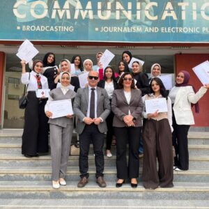مشاركة متميزة لمعهد الإسكندرية العالي للإعلام في مؤتمر شباب الباحثين بالمعهد الكندي